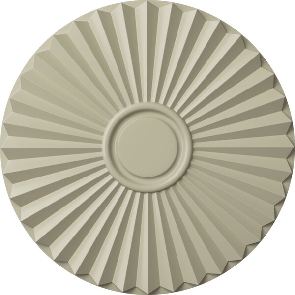 Ekena Millwork Shakuras Ceiling Medallion (For Canopies up to 5"), Hand-Painted Clear Yellow, 19 3/4"OD x 1 3/8"P CM20SHCYF - main